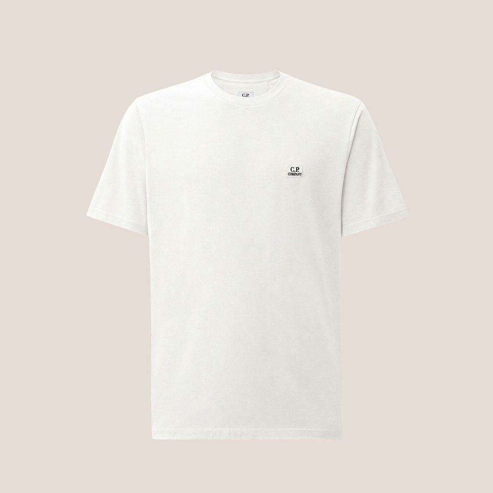 Camiseta C.P. Company manga corta 30/1 Jersey Goggle blanca