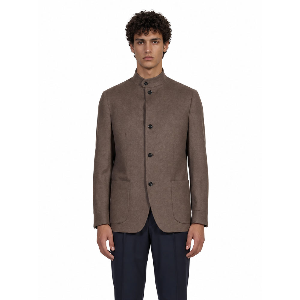 chaqueta Lardini Feeling Marrón con cierre de botones delanteros AC5842-ACIF67546-420