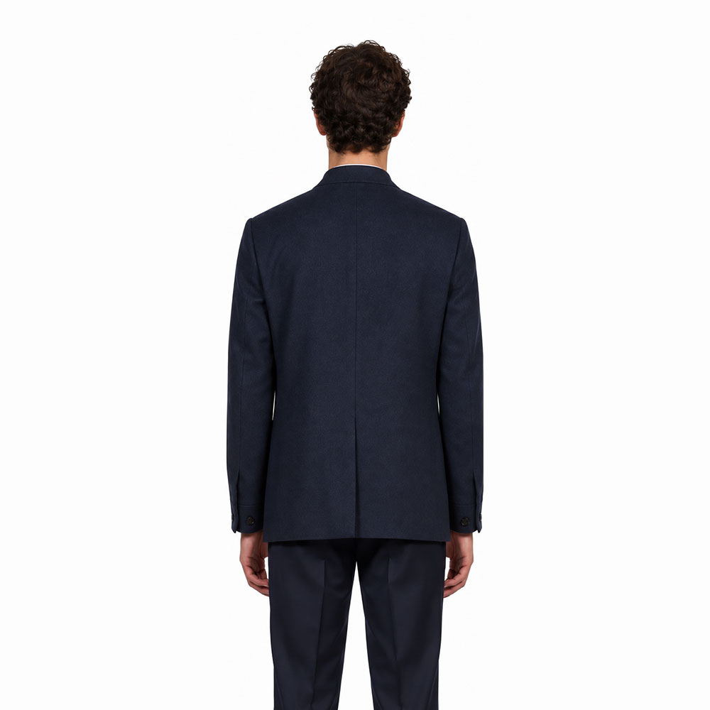 Chaqueta Lardini Feeling Azul Oscuro con cierre de botones delanteros AC5842