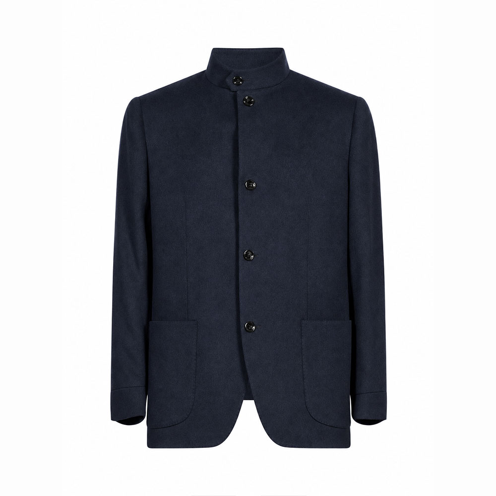 Chaqueta Lardini Feeling Azul Oscuro con cierre de botones delanteros AC5842