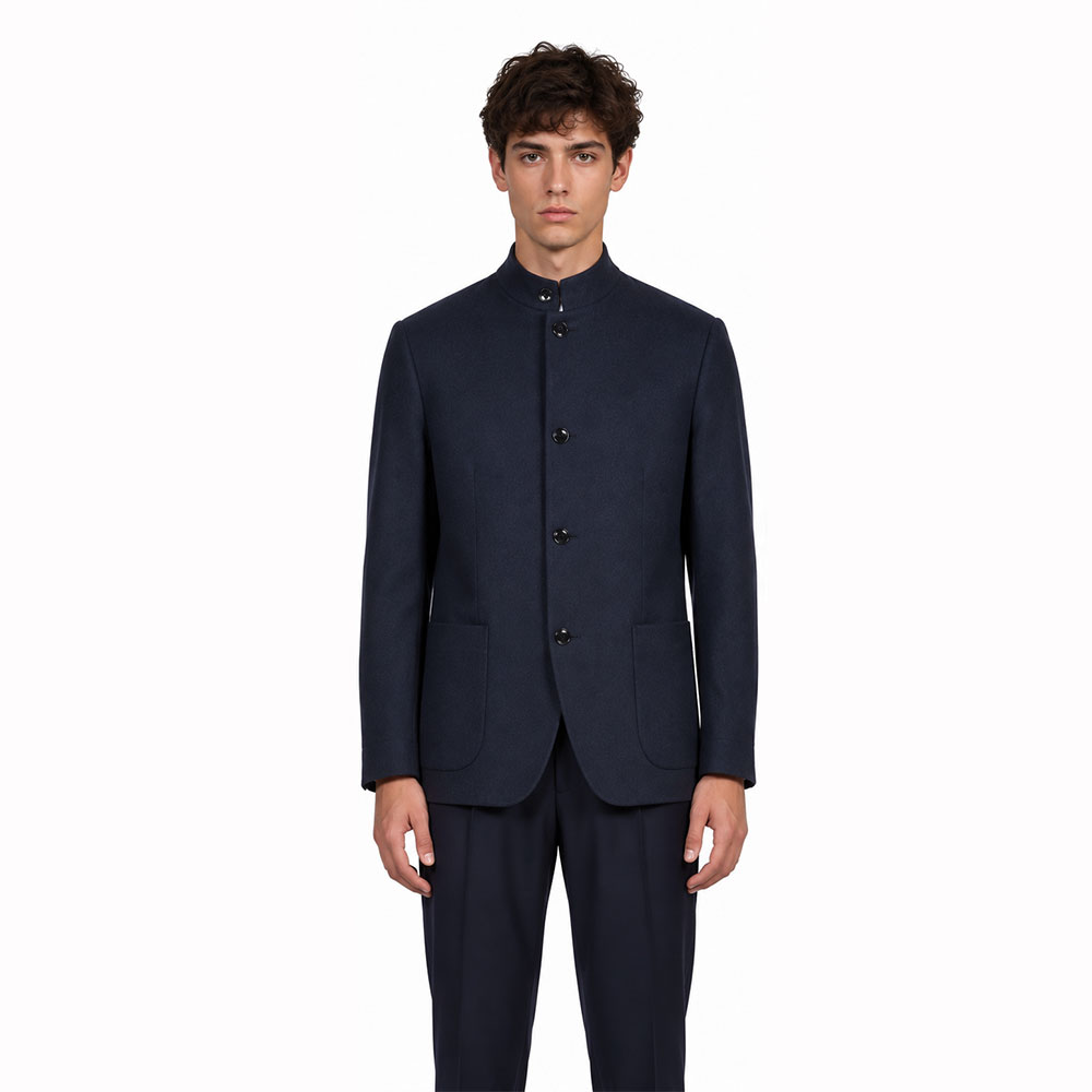 Chaqueta Lardini Feeling Azul Oscuro con cierre de botones delanteros AC5842