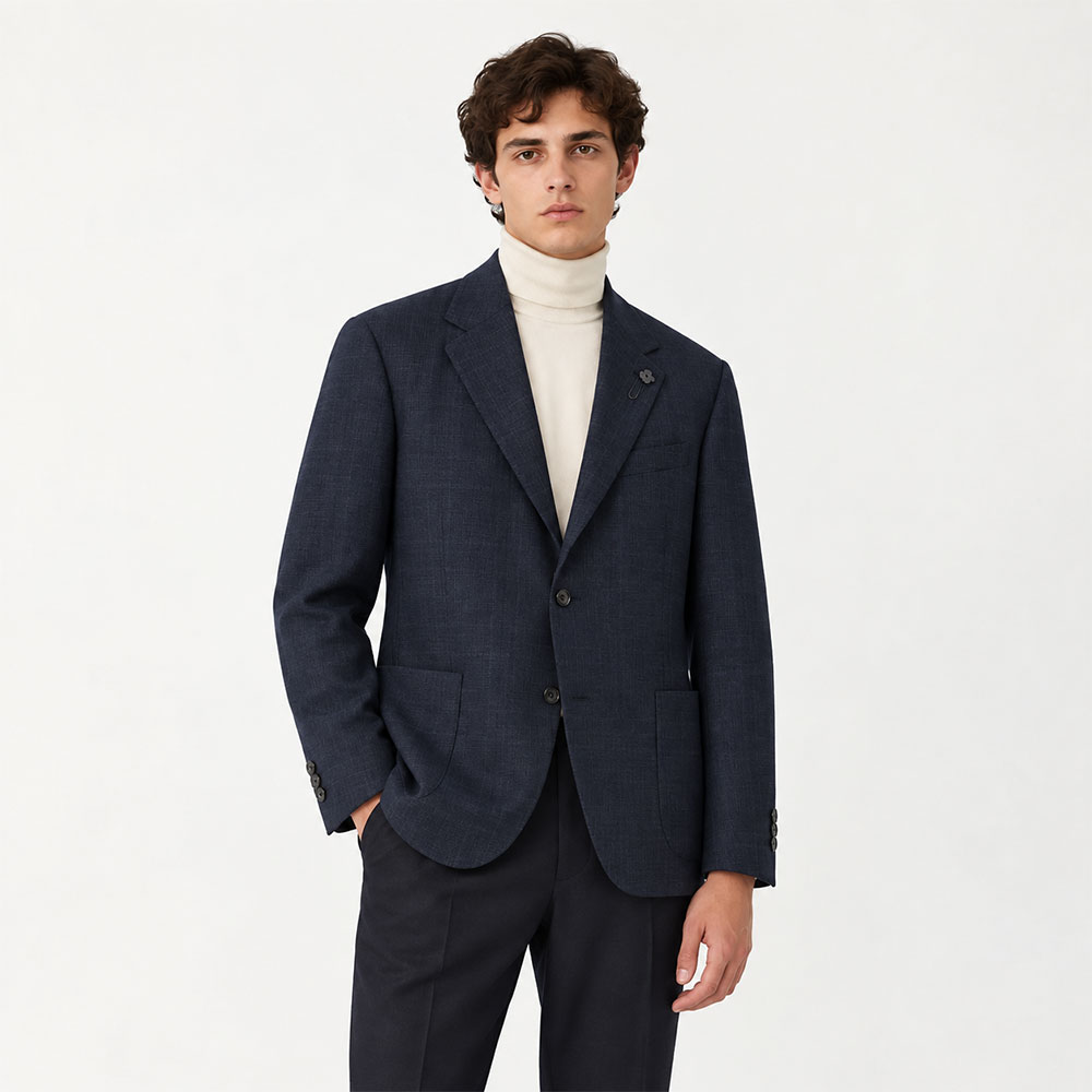 Chaqueta Lardini Roma 2 botones Lana azul