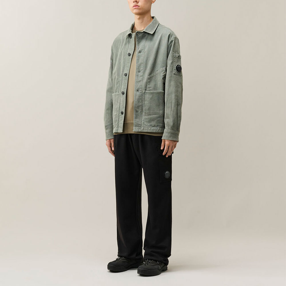 Pantalón sport Diagonal Raised Fleece Cargo Lens C.P. Company Negro 21CMSP030A005086W999