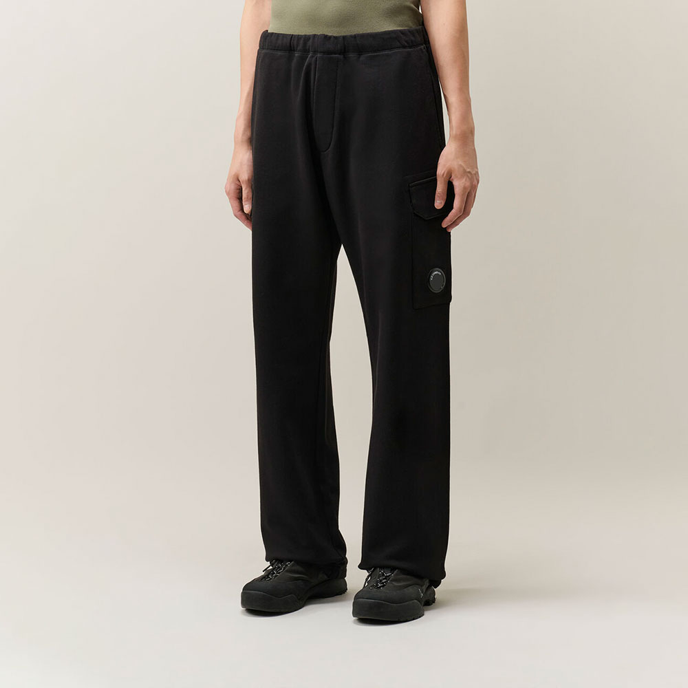 Pantalón sport Diagonal Raised Fleece Cargo Lens C.P. Company Negro 21CMSP030A005086W999