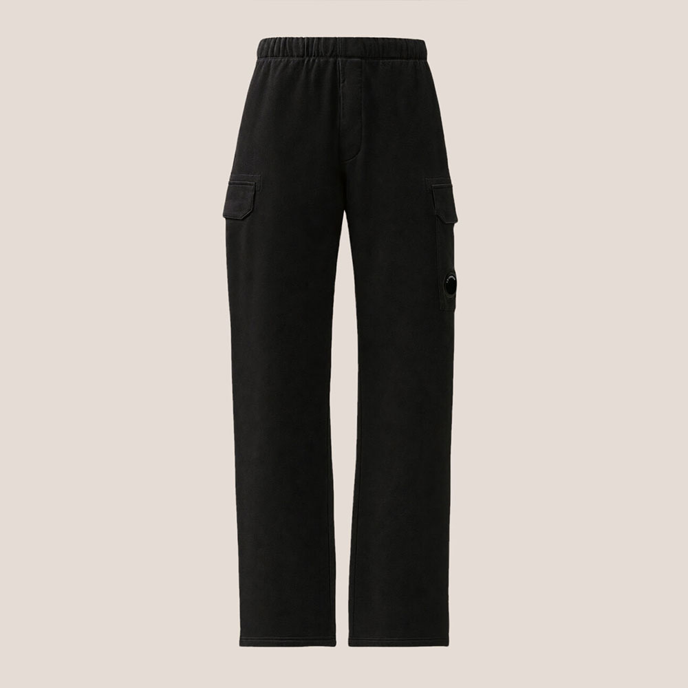 Pantalón sport Diagonal Raised Fleece Cargo Lens C.P. Company Negro 21CMSP030A005086W999