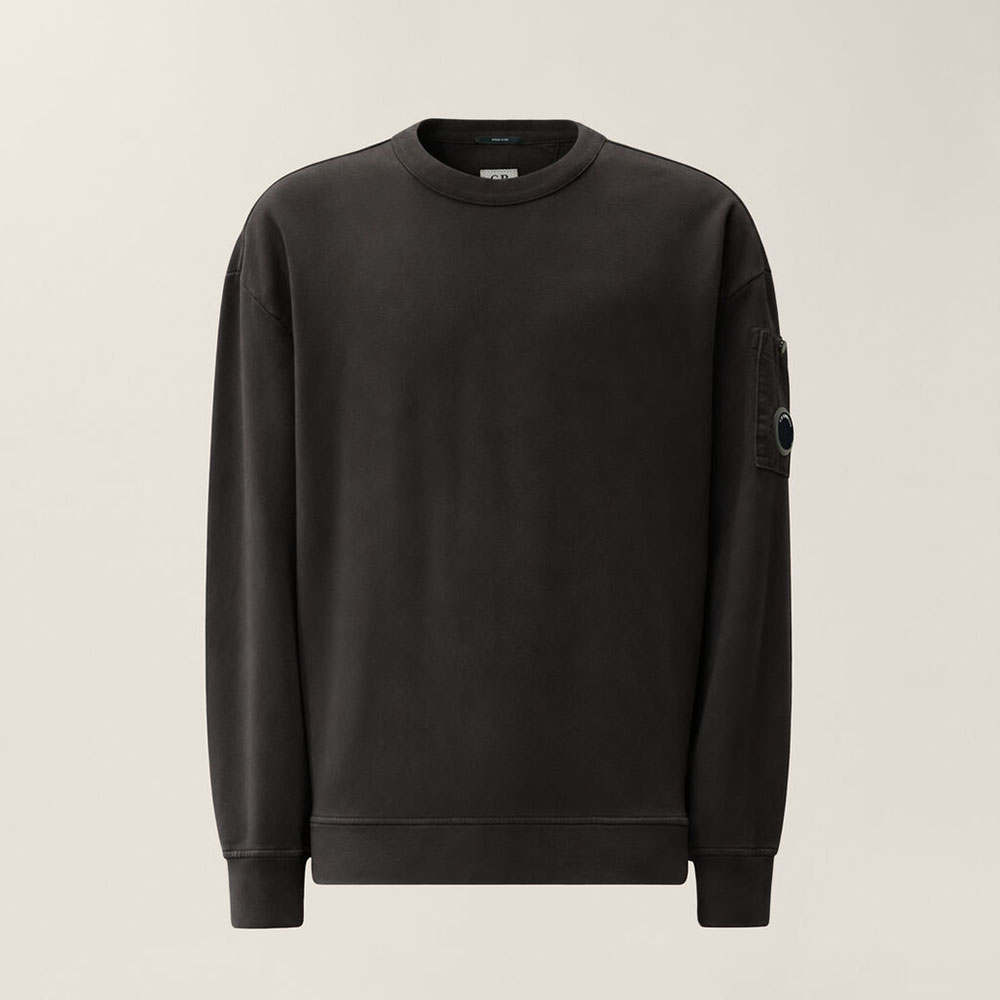 sudadera de C.P. Company Boxy Lens negra de Felpa 21CMSS019A006372M900