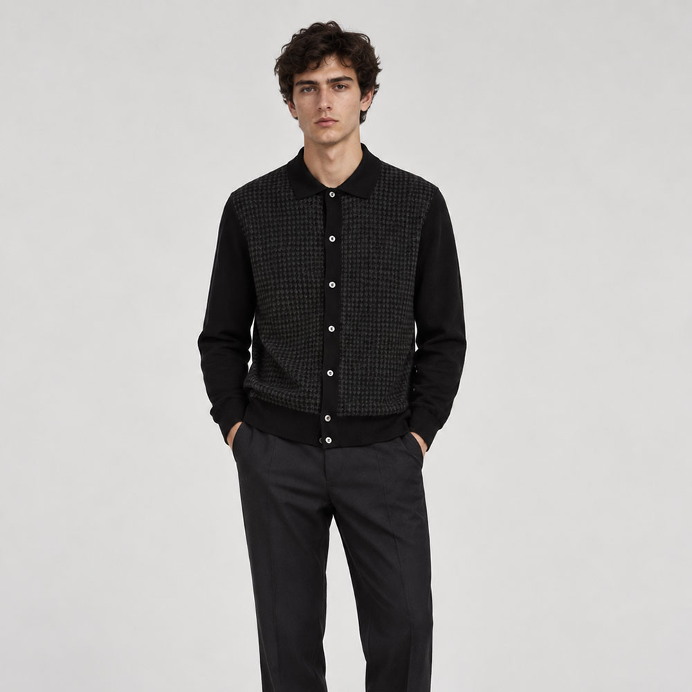 La camisa-jersey Lardini lana gris ACBARCON-CN65602-950
