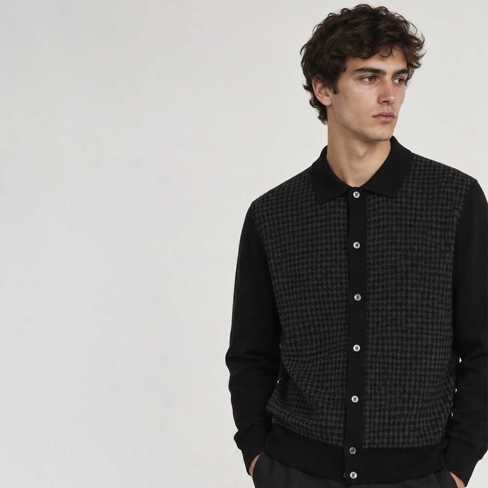 La camisa-jersey Lardini lana gris ACBARCON-CN65602-950