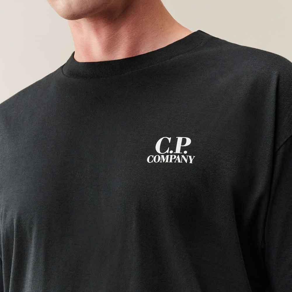 Camiseta C.P. Company 30/1 Jersey British Sailor negra