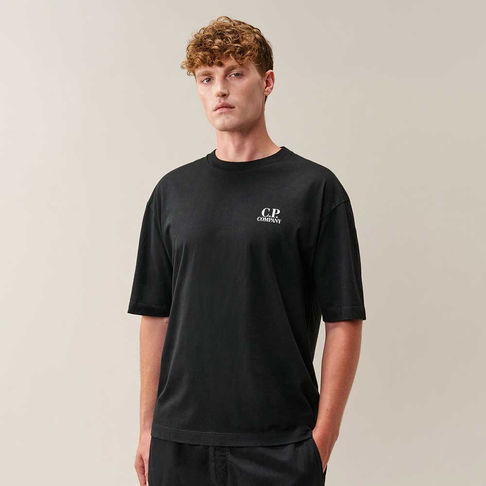 Camiseta C.P. Company 30/1 Jersey British Sailor negra