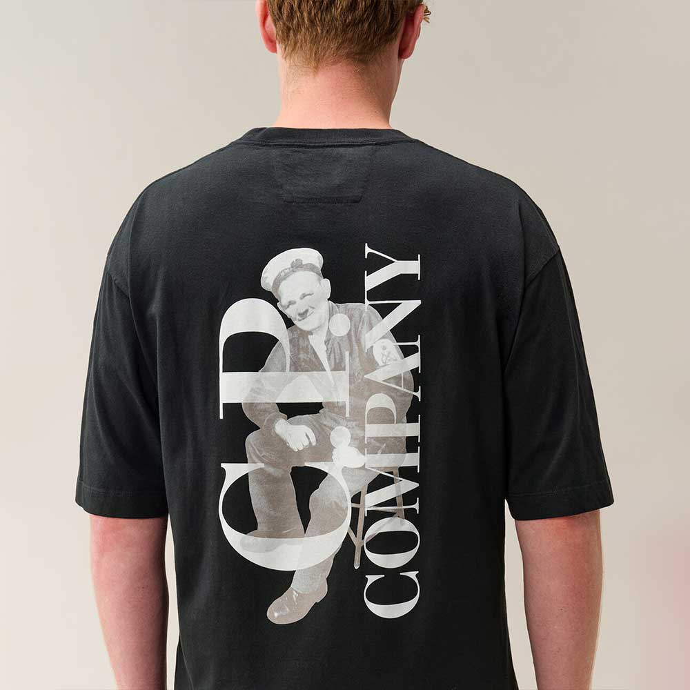 Camiseta C.P. Company 30/1 Jersey British Sailor negra