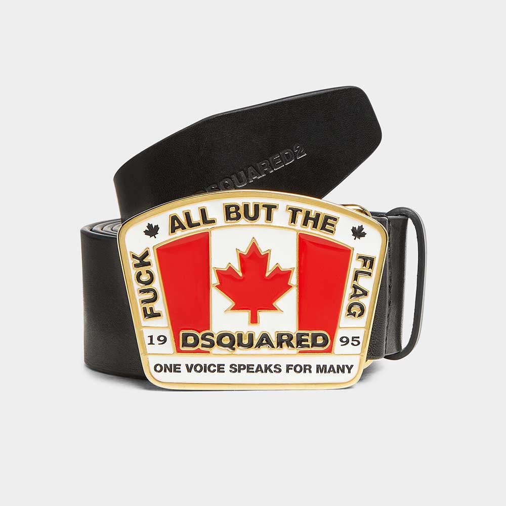 cinturón Dsquared2 Canadian Flag Plaque BEM0641129000012124