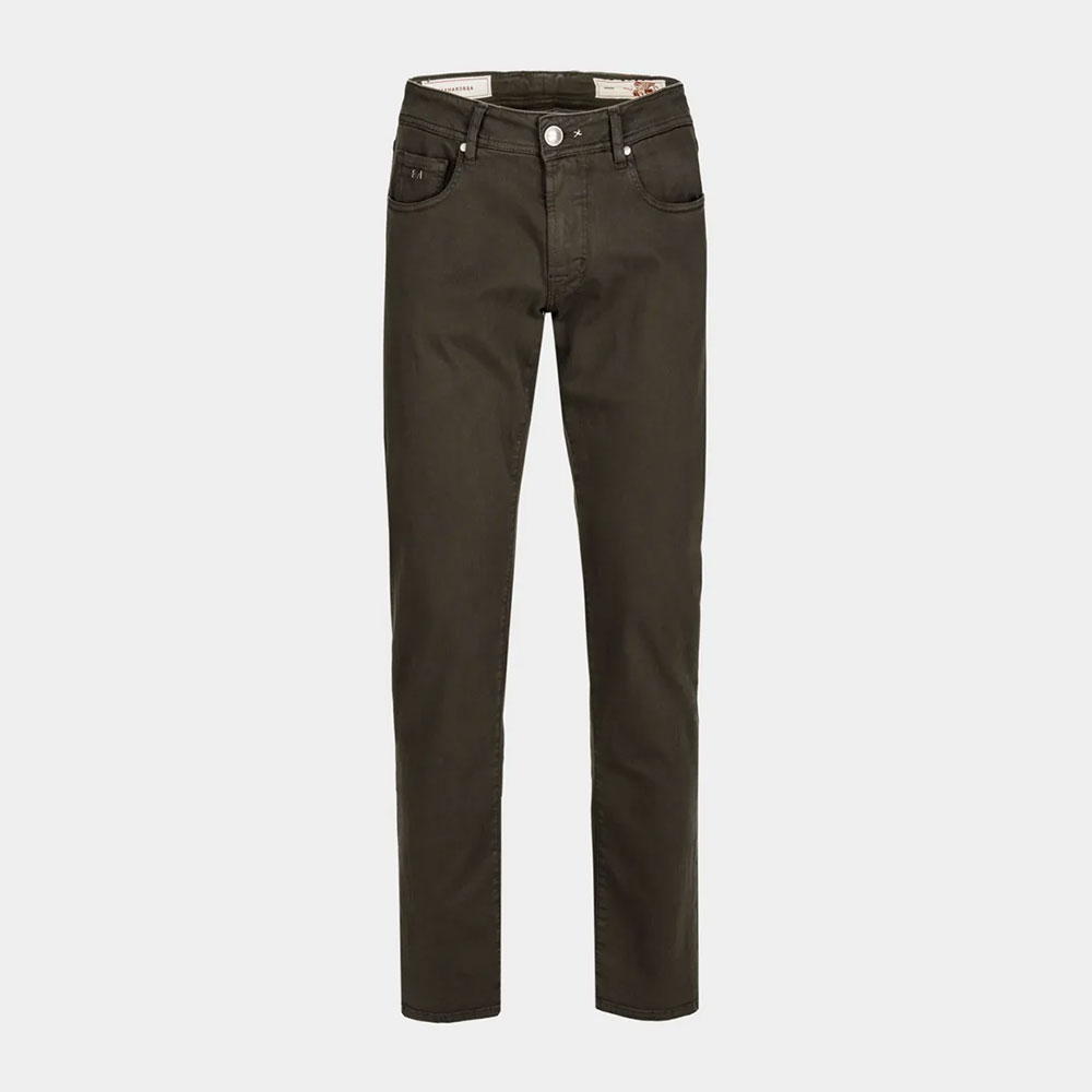 pantalón vaquero Tramarossa Michelangelo R-Elax Marrón GS365-SOFT-DYE-R-ELAX-COFFEE