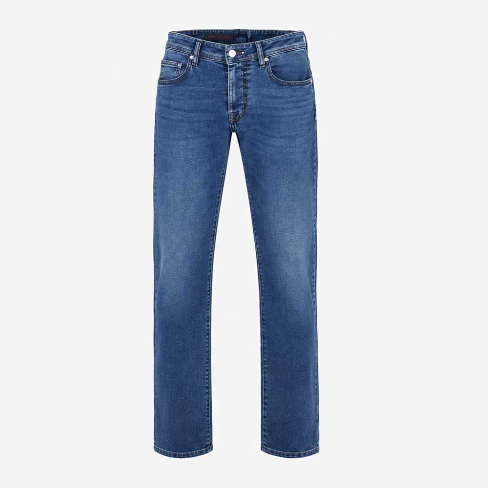 Pantalón vaquero Tramarossa Michelangelo Fleece Denim azul