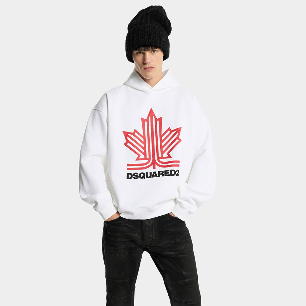 Sudadera Dsquared2 con capucha Ski Leaf Relax Fit S71GU0781D25029100