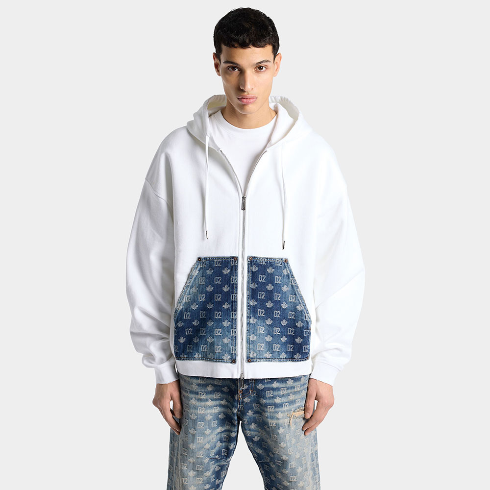 La sudadera con capucha Dsquared2 D2 Monogram Relax Fit para Hombre S74HG0190D25028100
