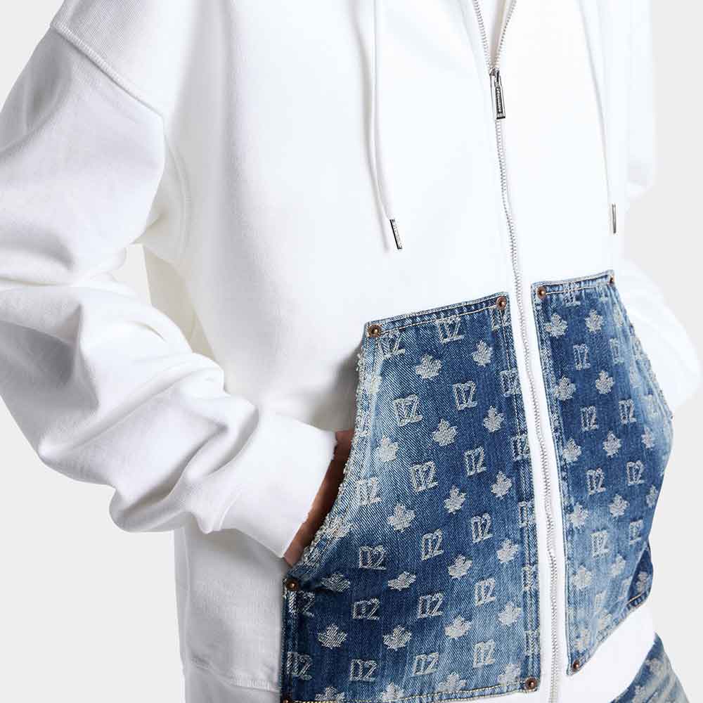La sudadera con capucha Dsquared2 D2 Monogram Relax Fit para Hombre S74HG0190D25028100