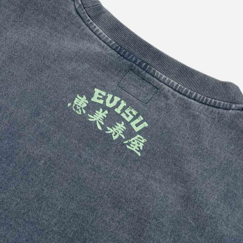 camiseta de manga corta EVISU Ebisu & Seagull Print Azul Marino 2EAEJM6TS6098RXCT