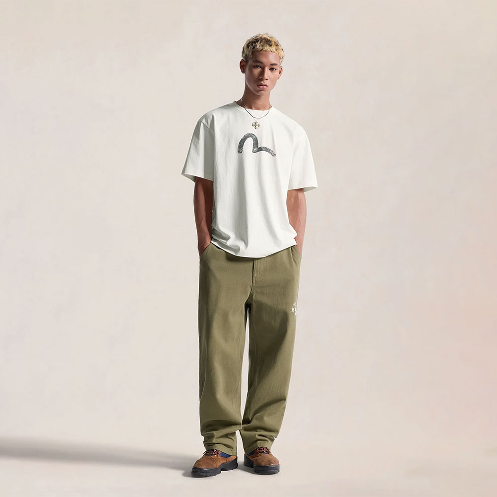 EVISU Ebisu & Seagull Print short-sleeved t-shirt 2EAEJM6TS6098RXCT