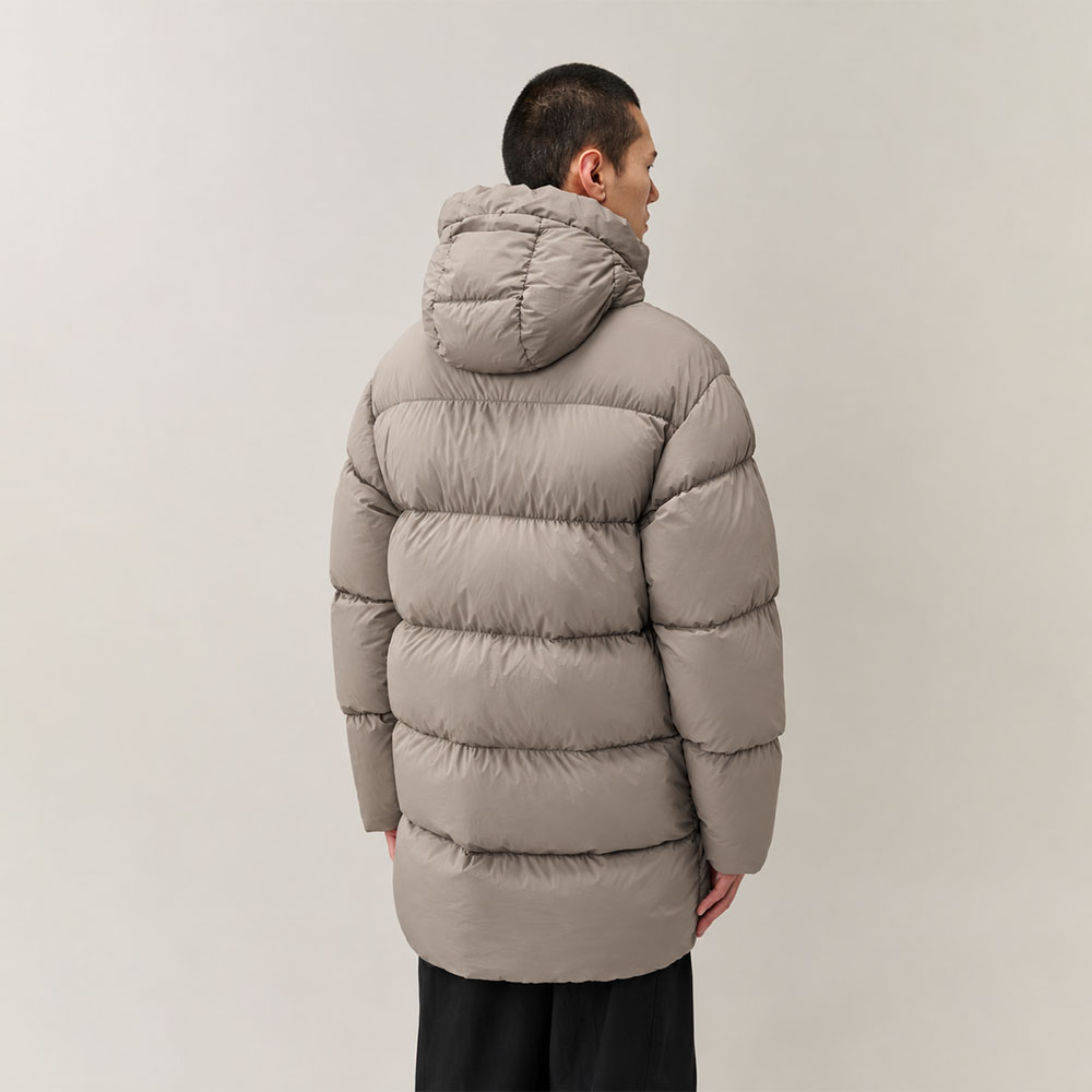 parka larga de C.P. Company Outerwear Nycra-R Lens Fallen Rock 21CMOW256A005864G356