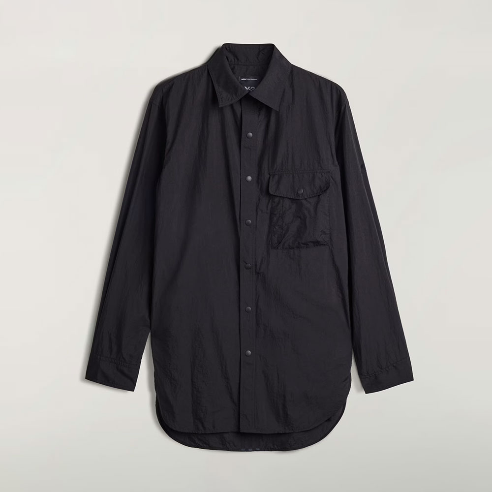 Sobrecamisa Y-3 Gradient 3-Stripes de Nylon Negra